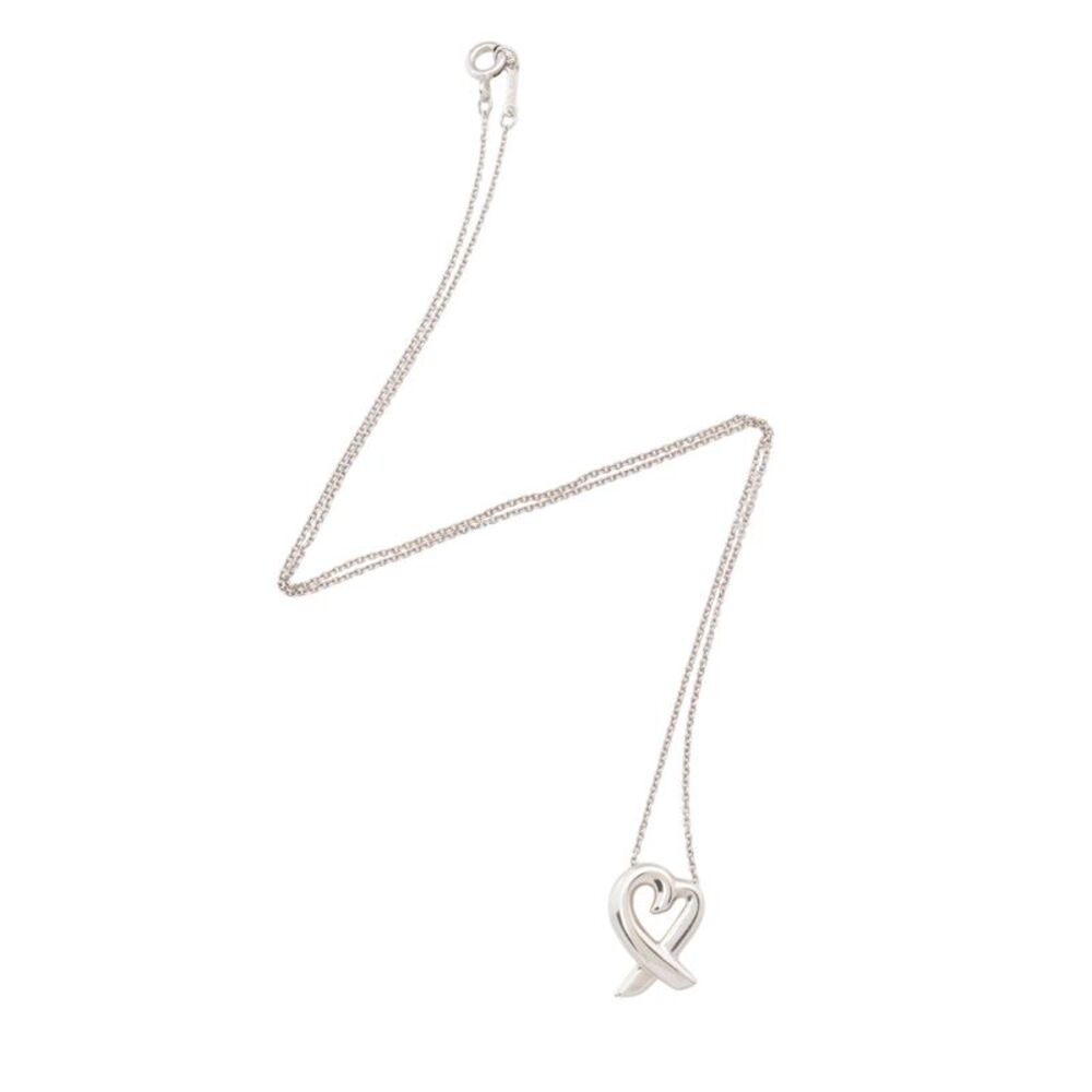 Tiffany & Co. Paloma Picasso Sterling Silver Loving Heart Necklace
